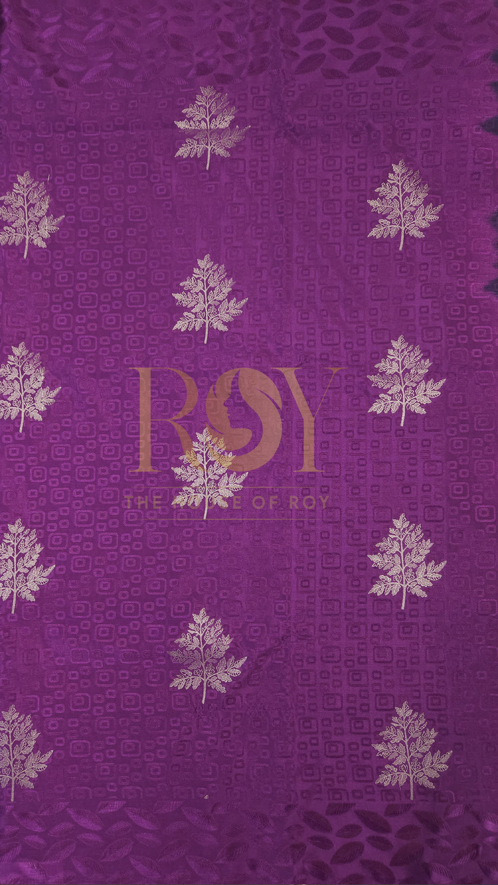 Jamun Embossed Soft Silk Saree