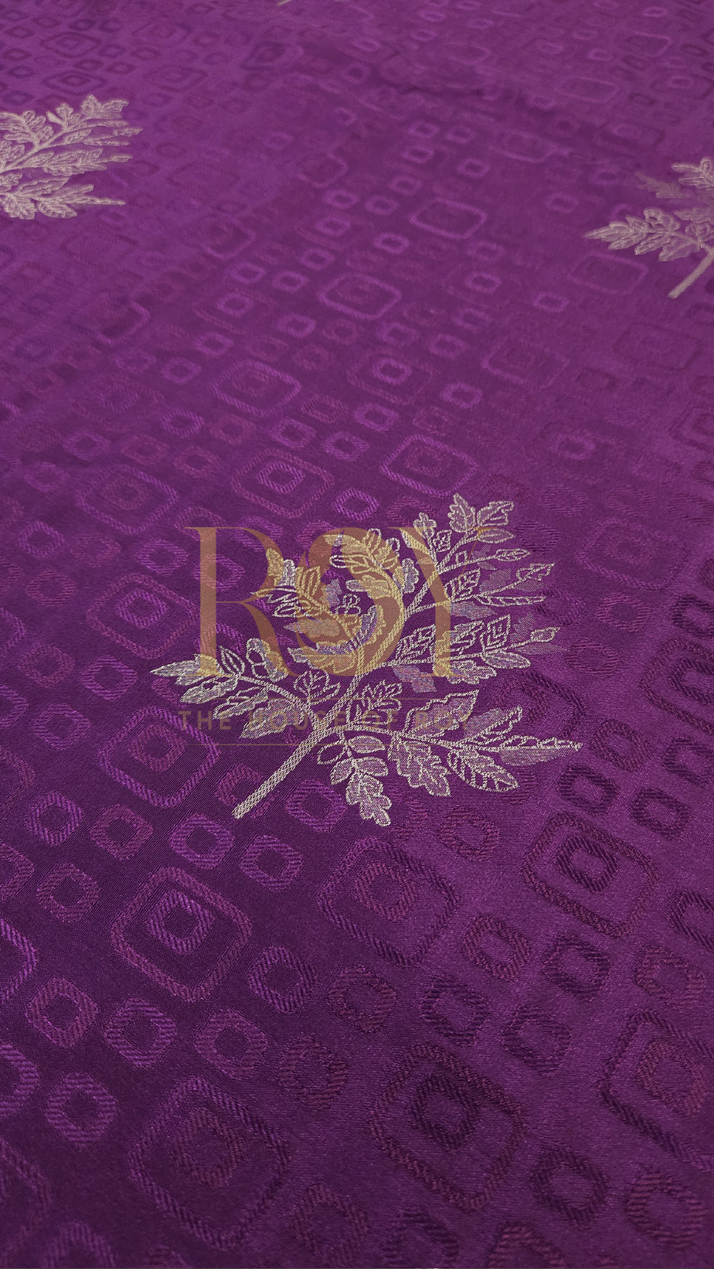 Jamun Embossed Soft Silk Saree