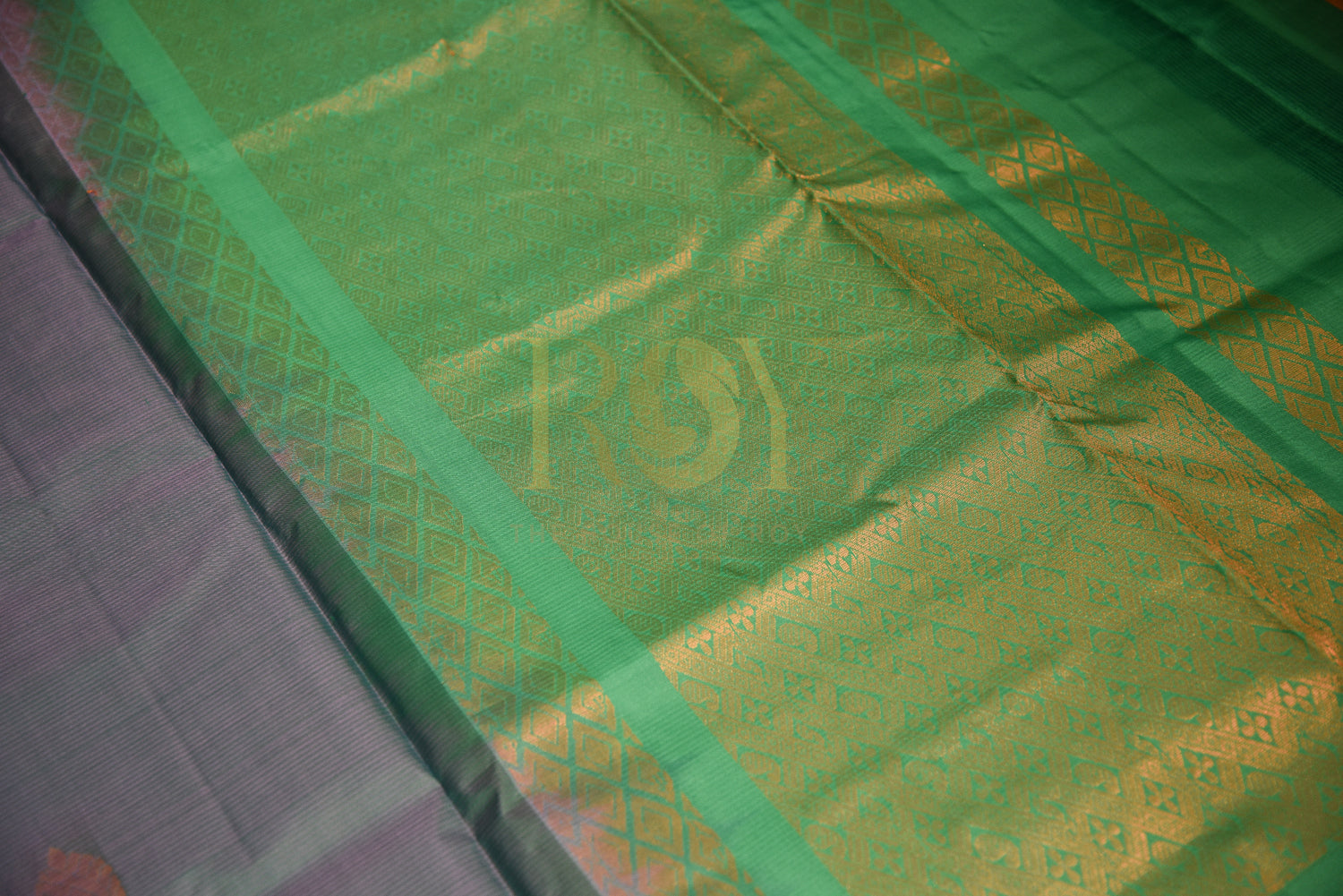 Pure Paper Silk Sarees Dual Tone