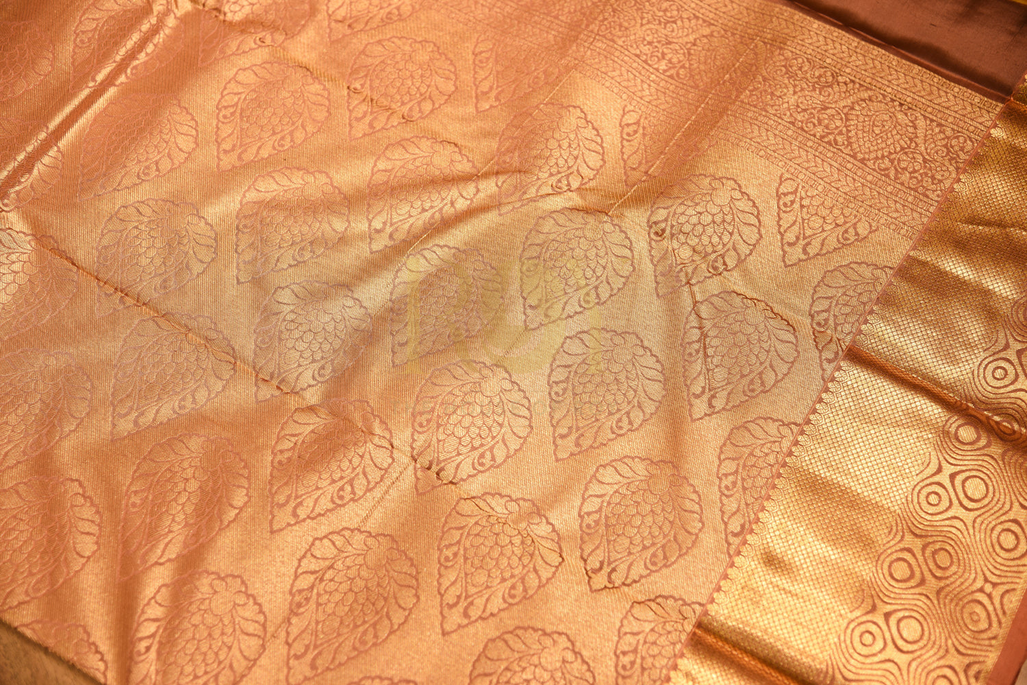 Pure Soft Silk Saree Olive Green