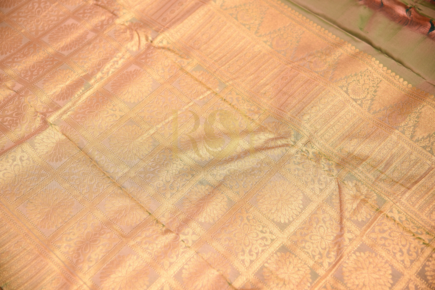 Pure Soft Silk Saree Peacock Blue