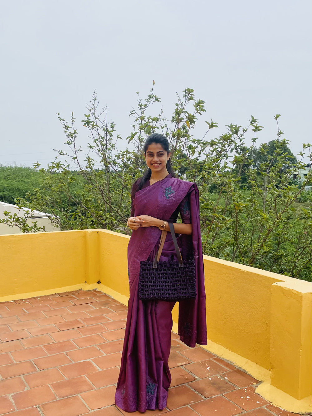 Pure Tussar Silk Bullion Knots Sarees