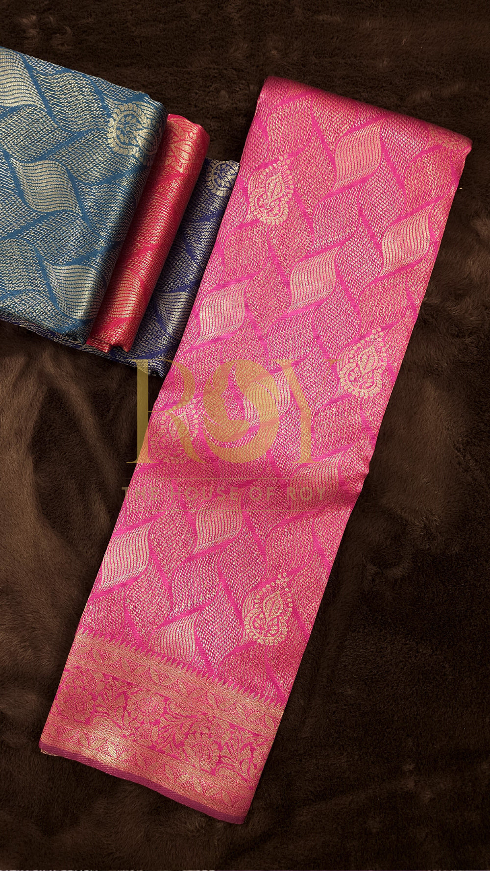 Rani Pink Art Silk Saree