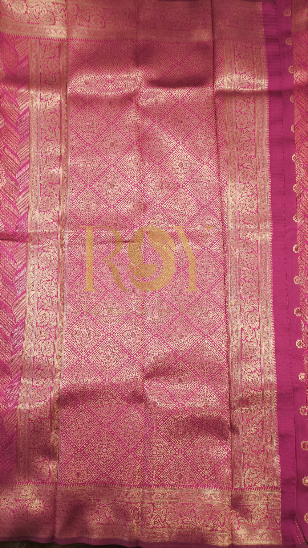 Rani Pink Art Silk Saree