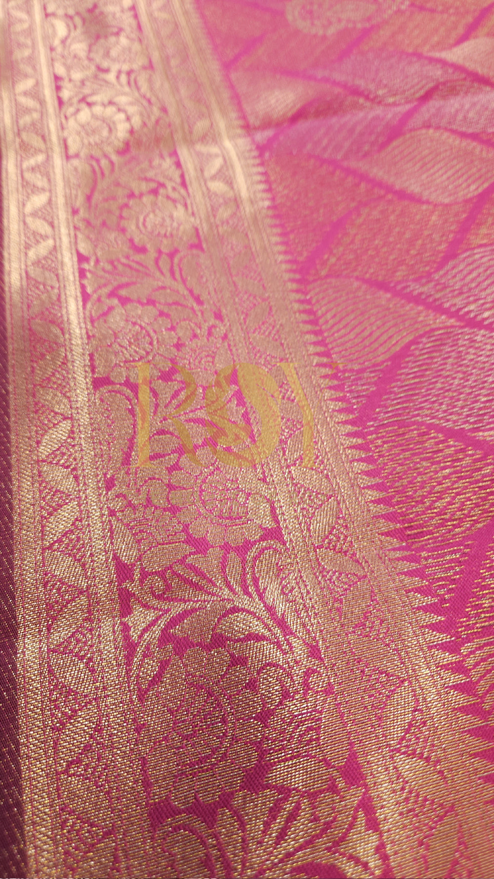 Rani Pink Art Silk Saree