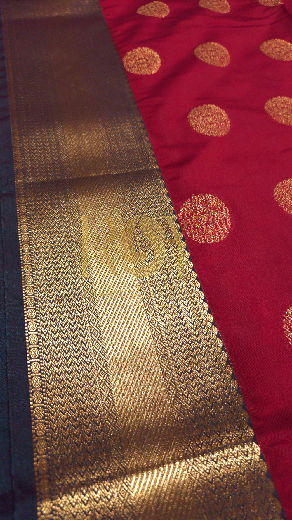Bright Red Mix Soft Silk Saree
