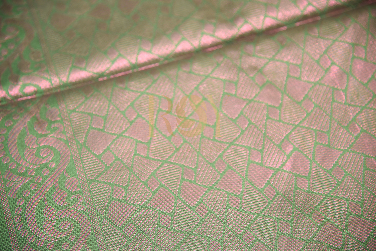 Green Soft Silk Saree with Rich Jari Pallu