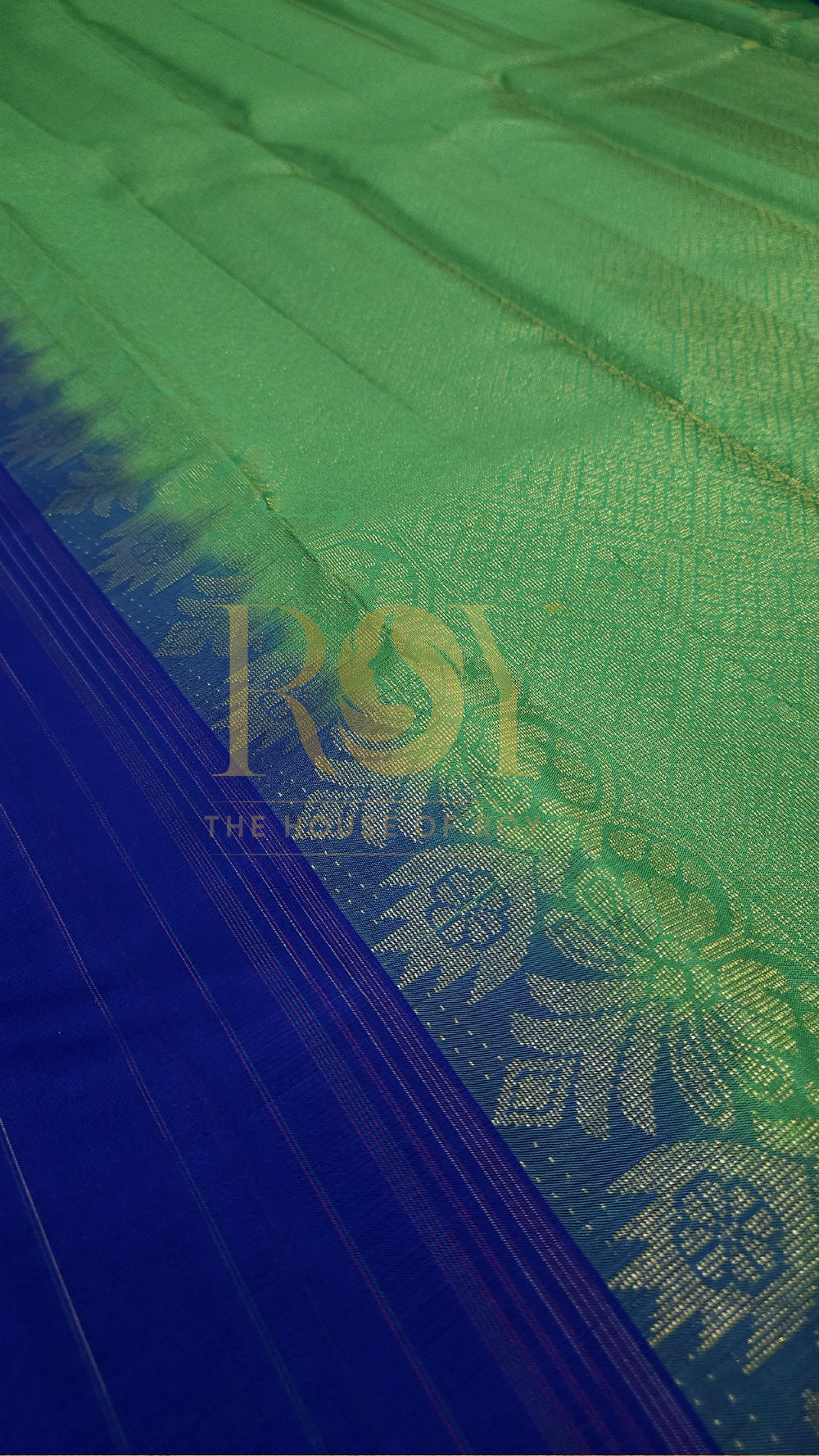 Royal Blue Soft Silk Kanchipuram Silk Saree