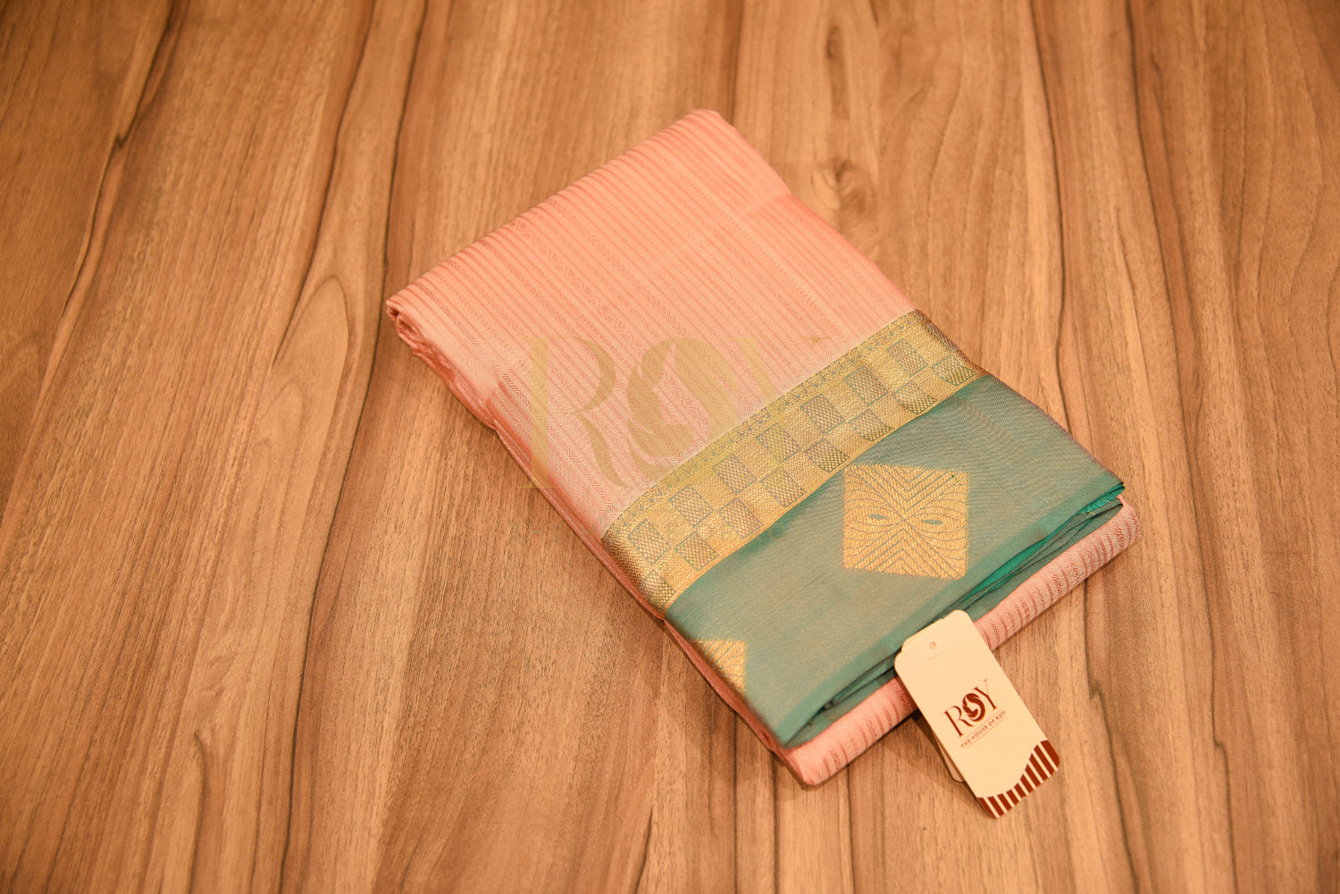 Pure Silk Peach Saree