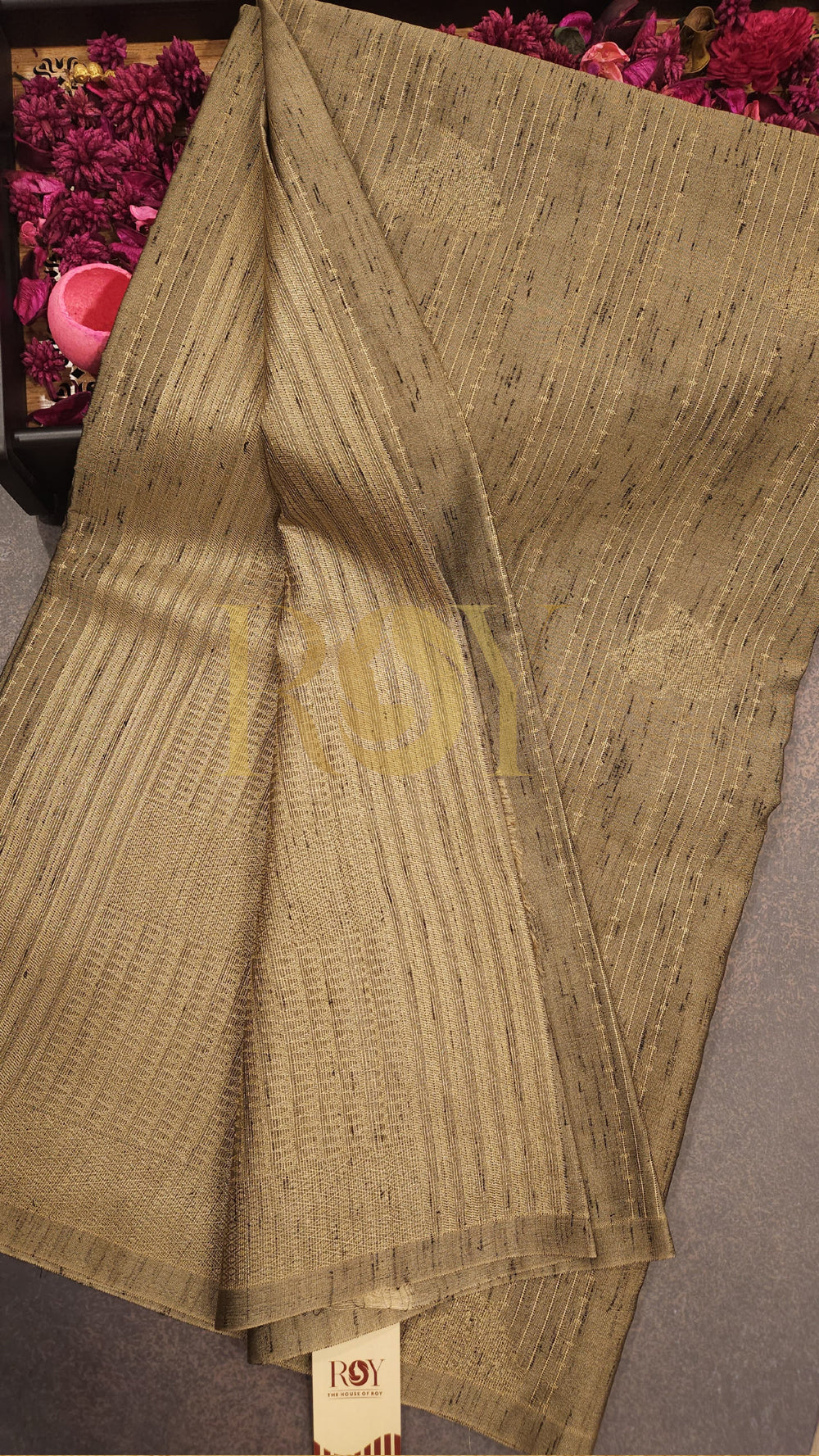 Slub Silk Sandal Saree