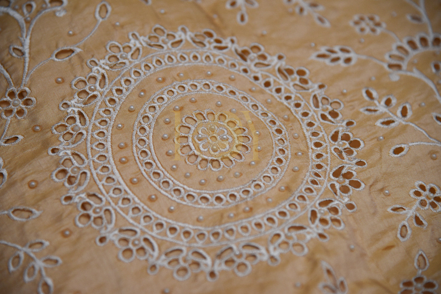 White Floral Silk Cotton Saree