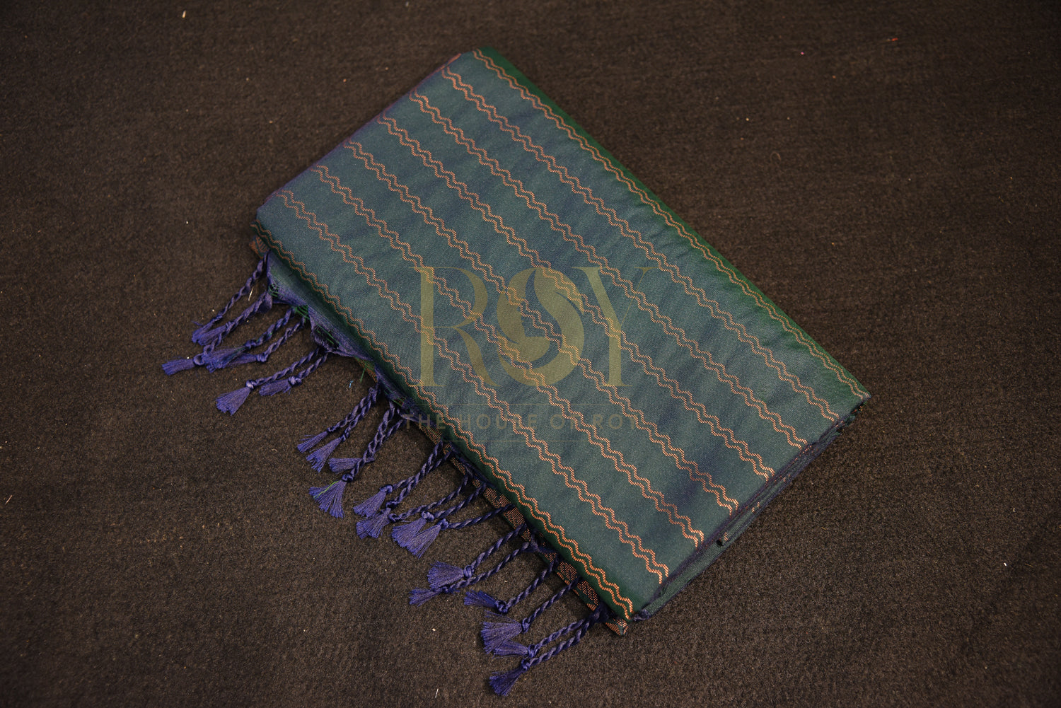 Peacock Green Soft Silk Saree
