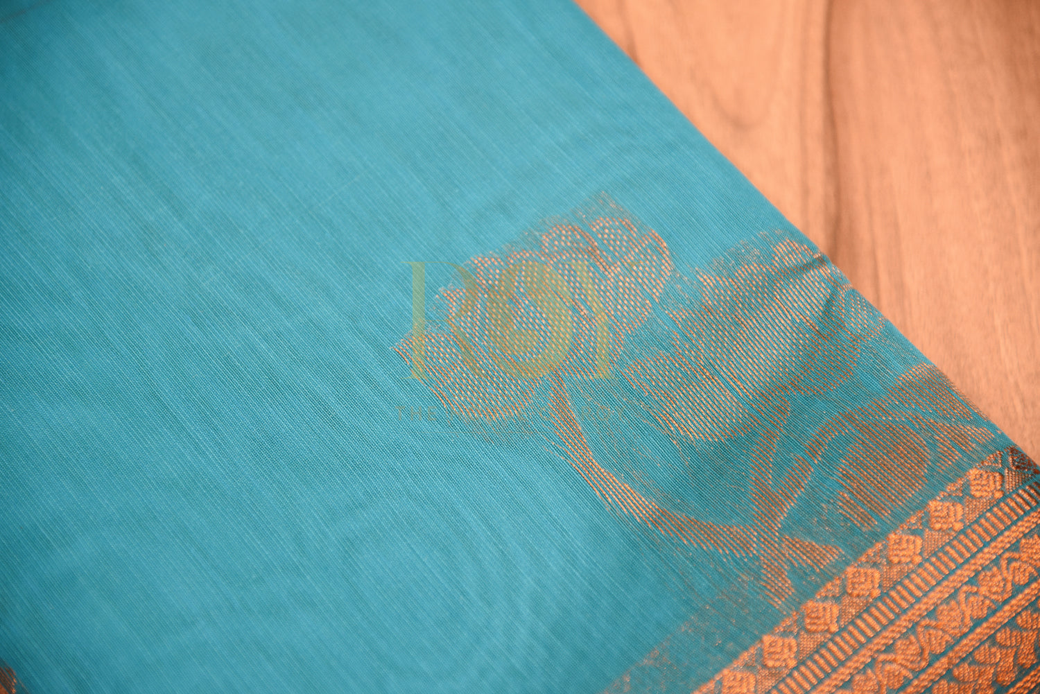 Blue Kota Cotton Saree