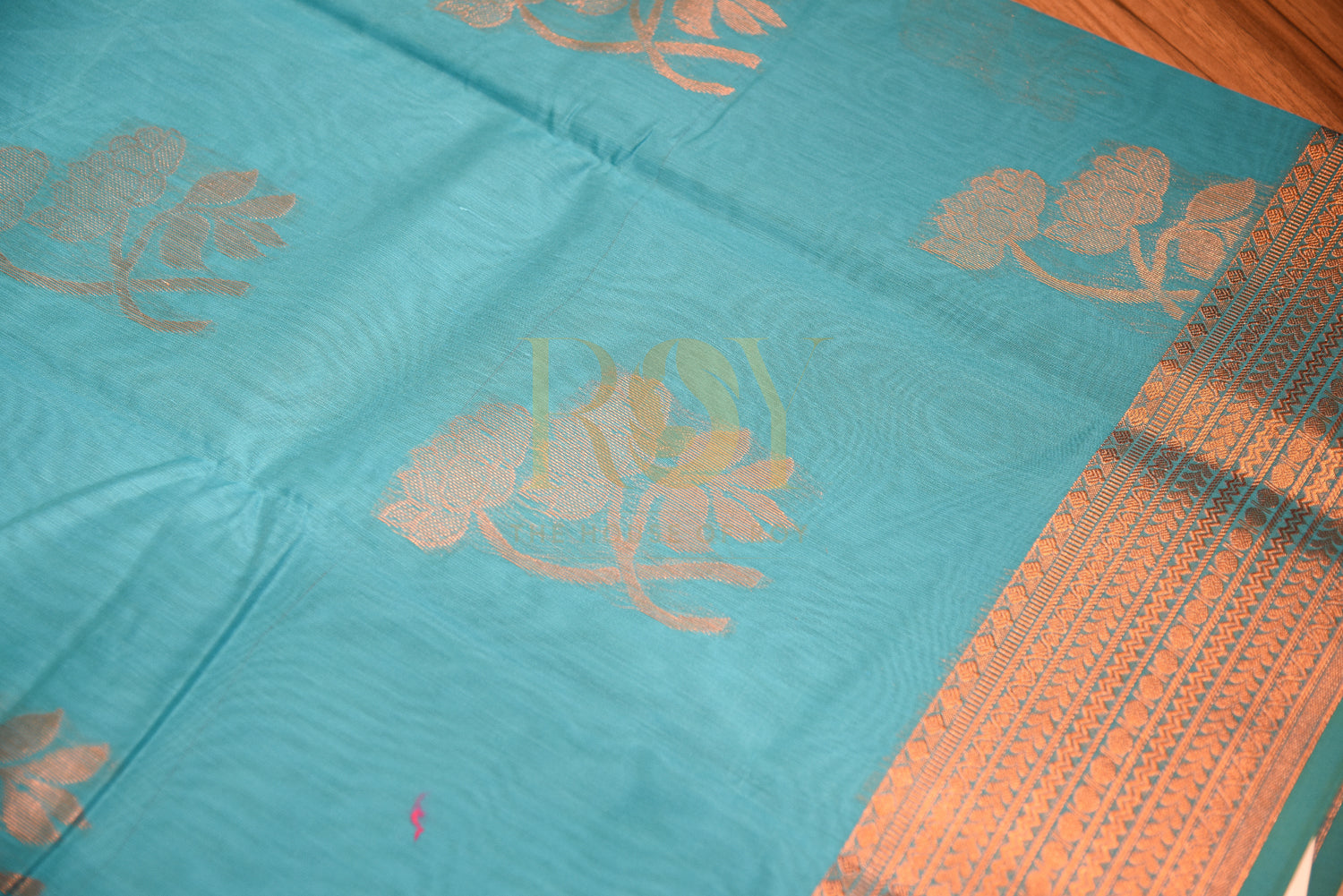Blue Kota Cotton Saree