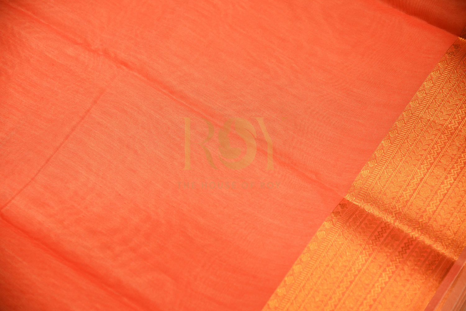 Kota Cotton Saree Dull Peach