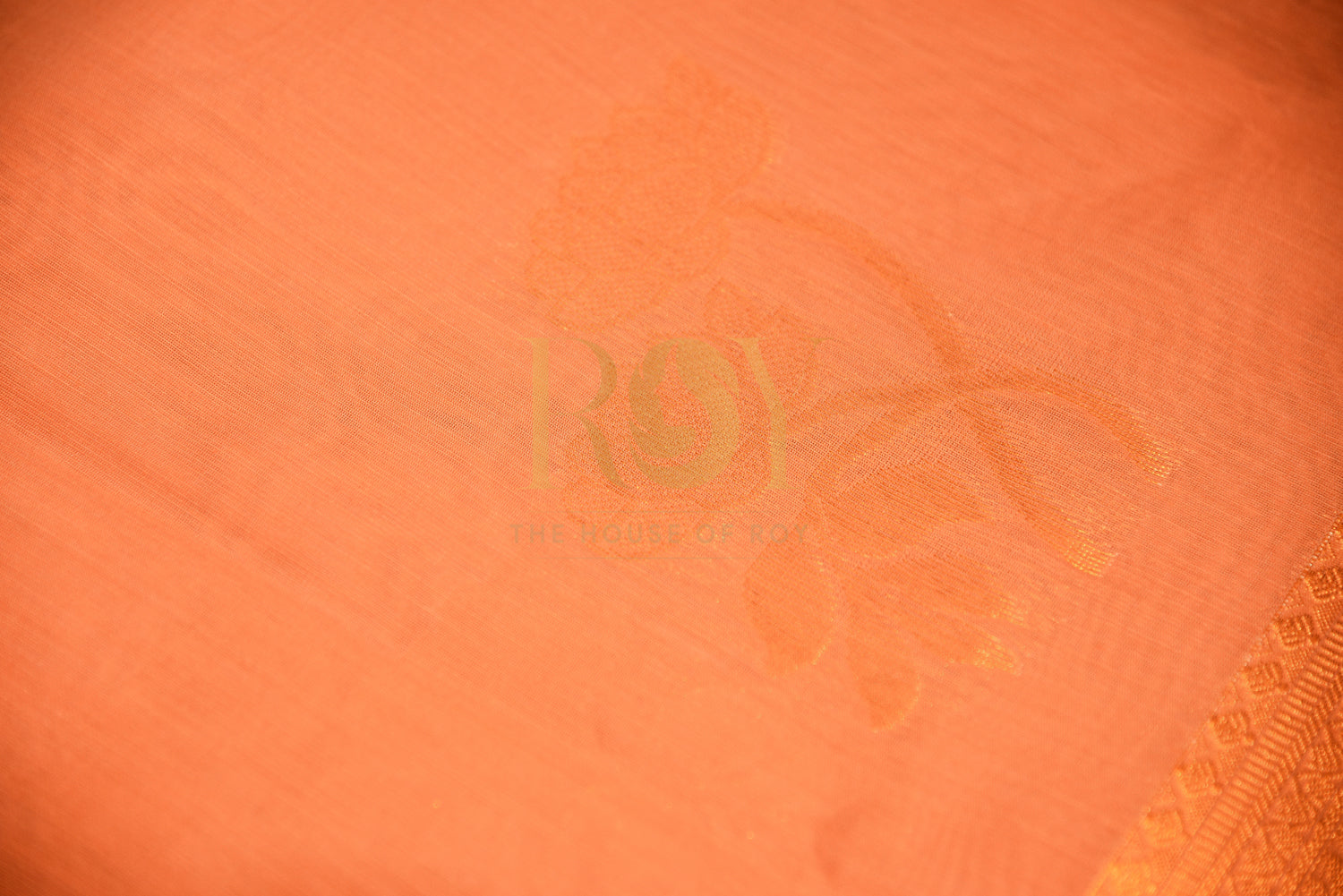 Kota Cotton Saree Dull Peach