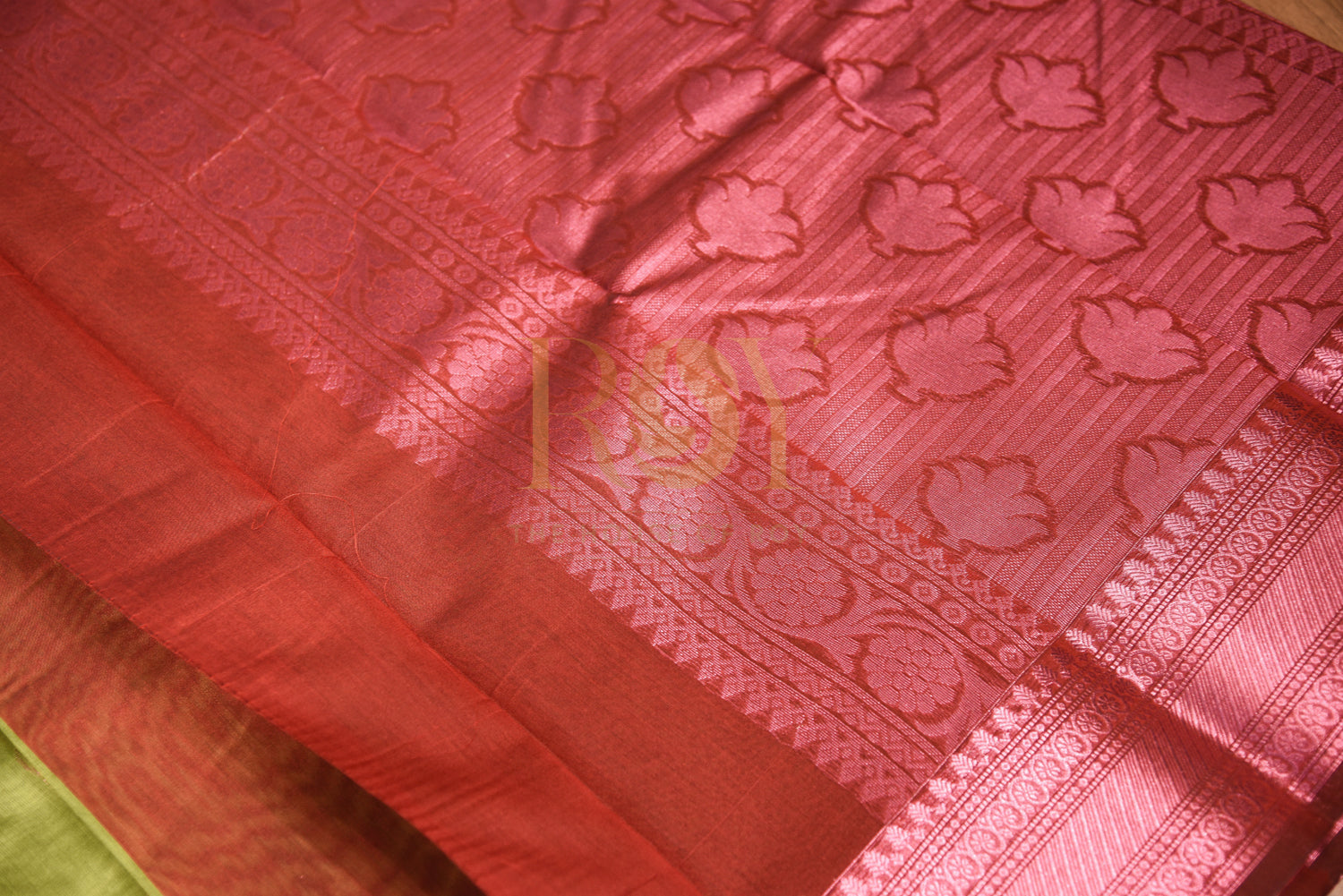 Kota Cotton Saree Moss Green