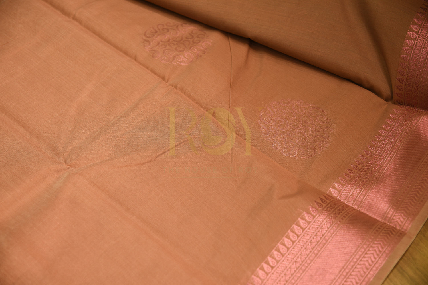 Mauve Pink Kota Cotton Saree