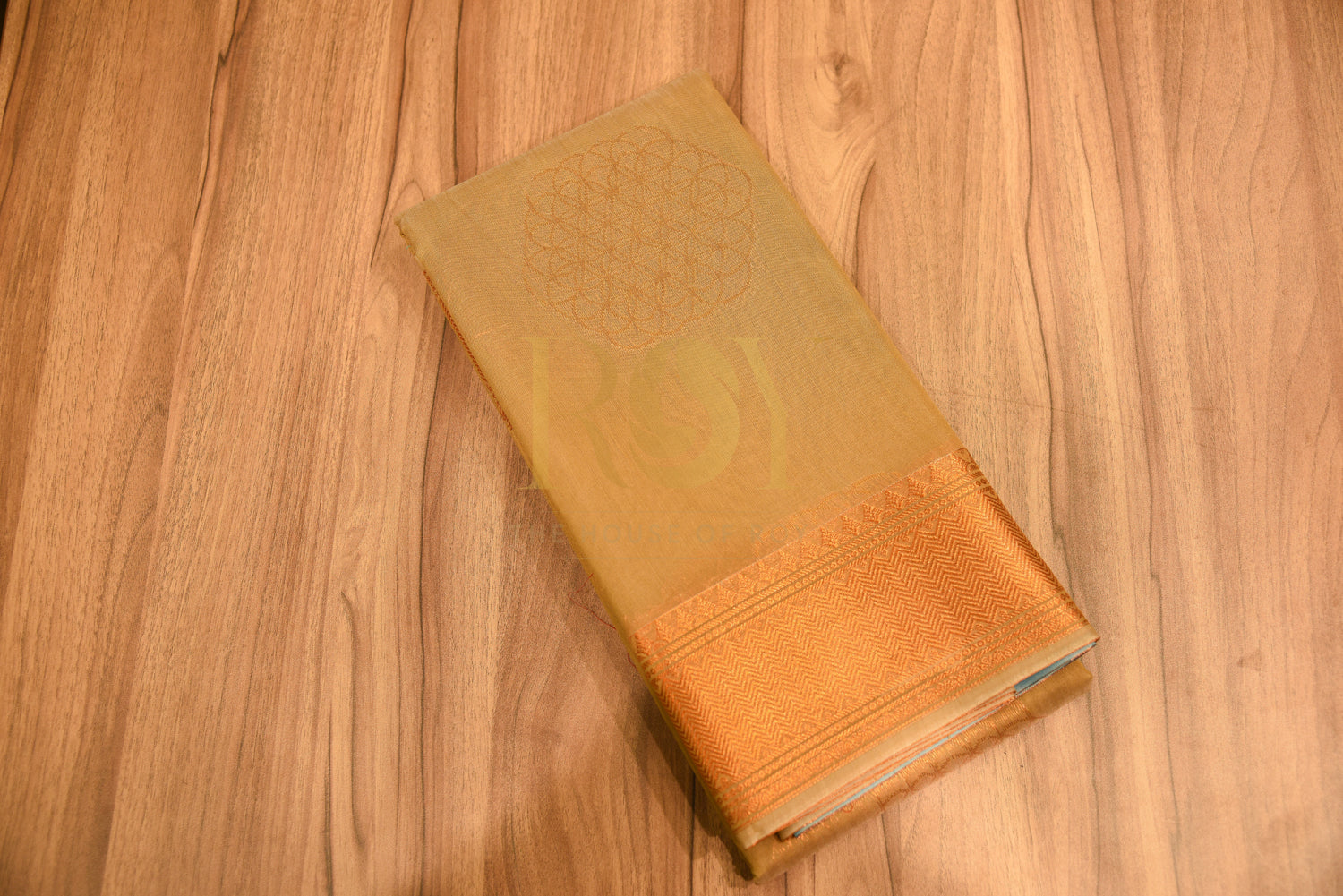 Beige Hex Kota Cotton Saree