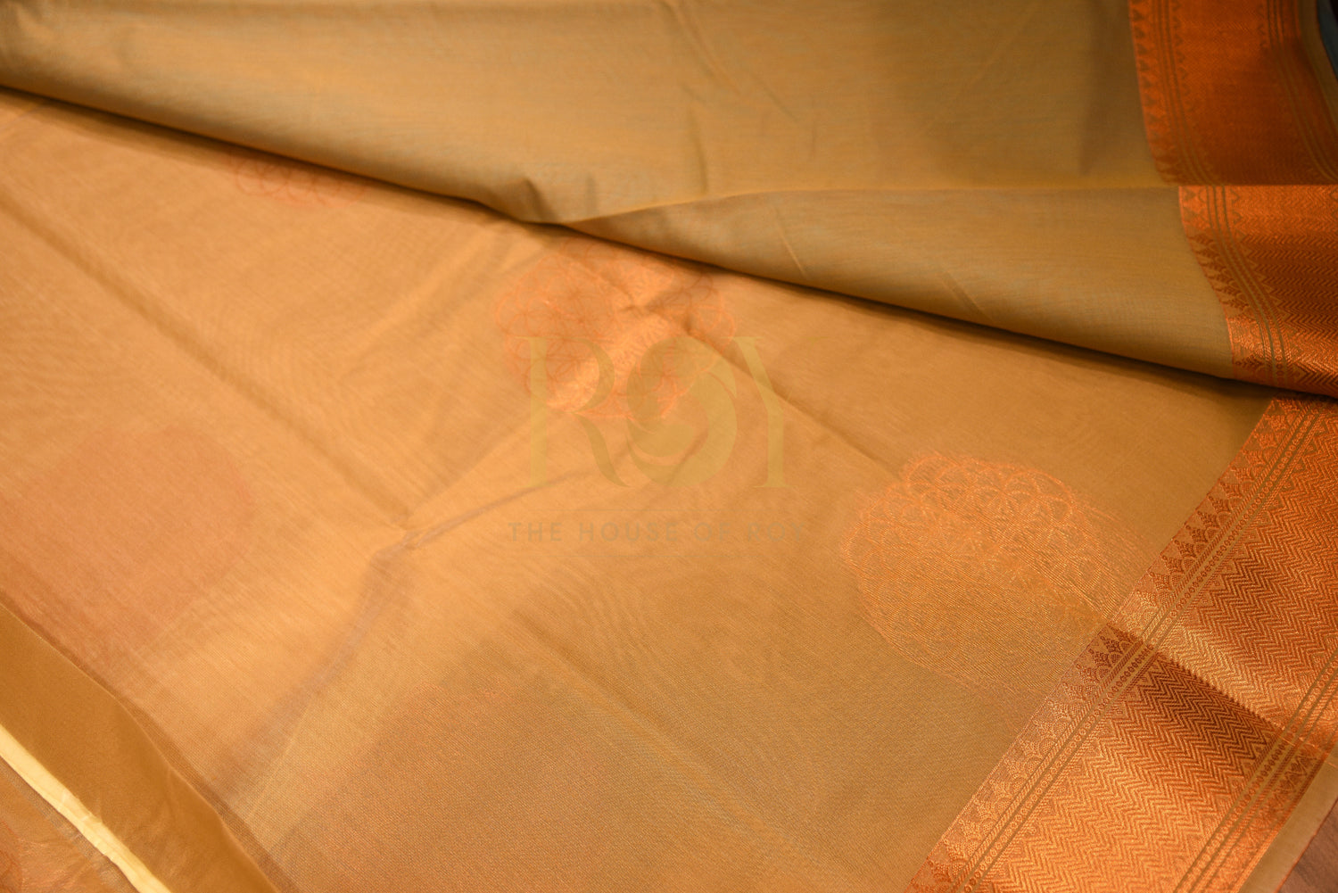 Beige Hex Kota Cotton Saree