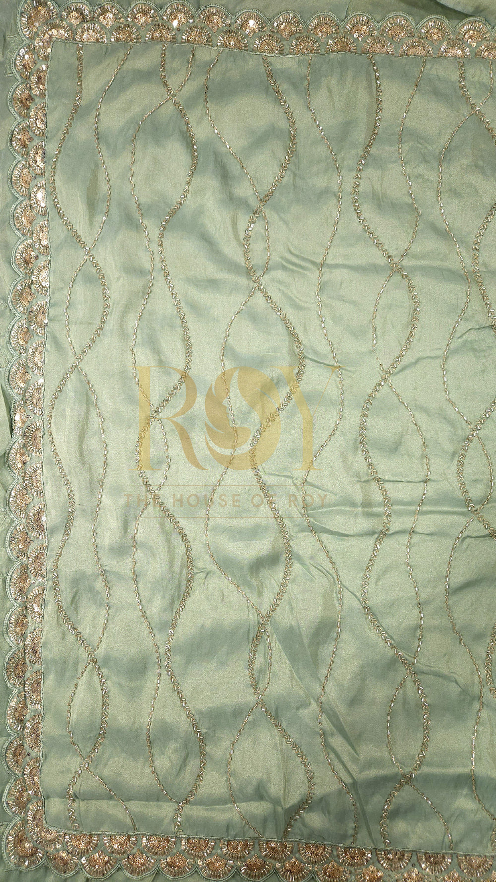 Sea Green Party Wear Saree