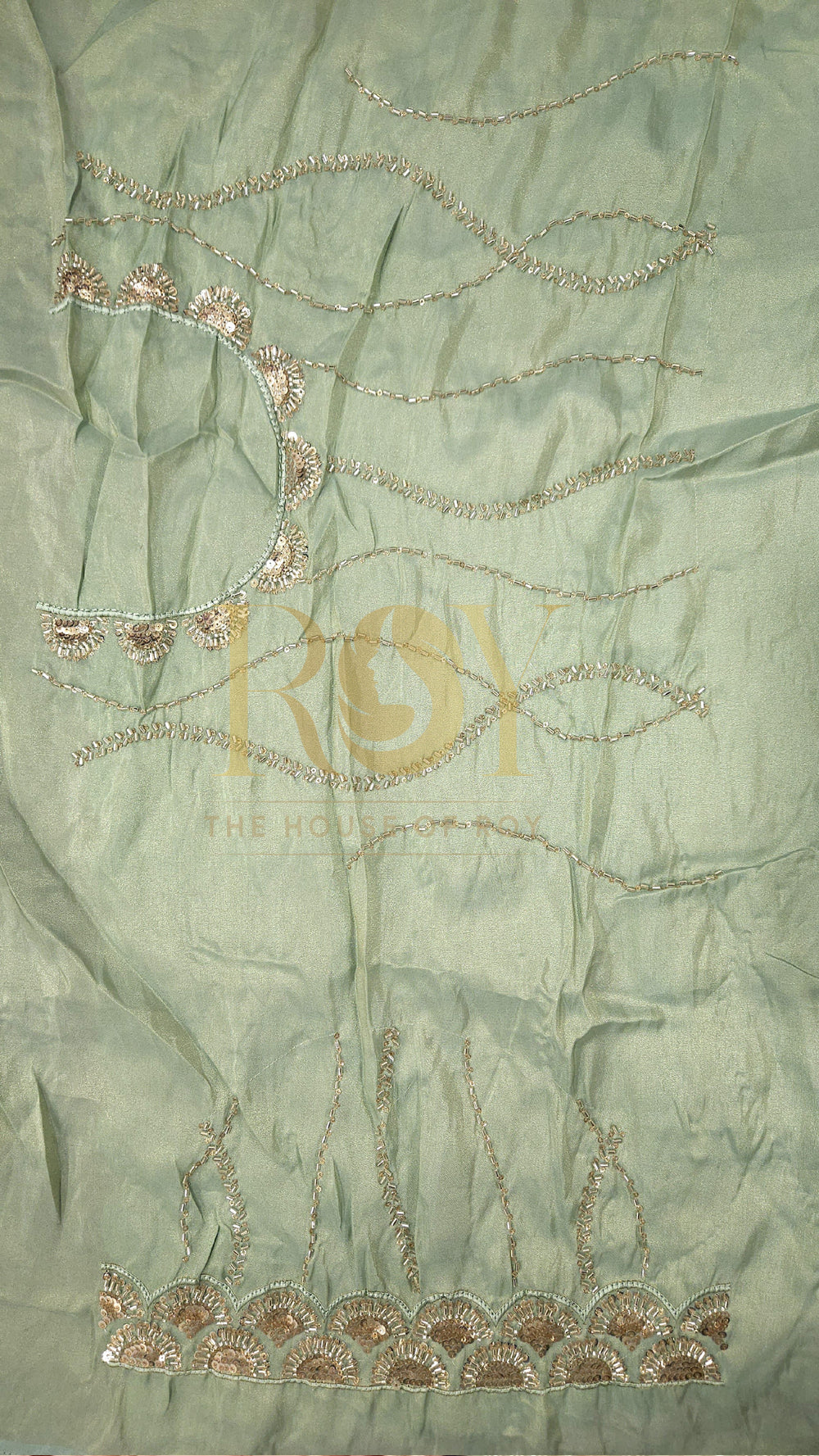Sea Green Party Wear Saree
