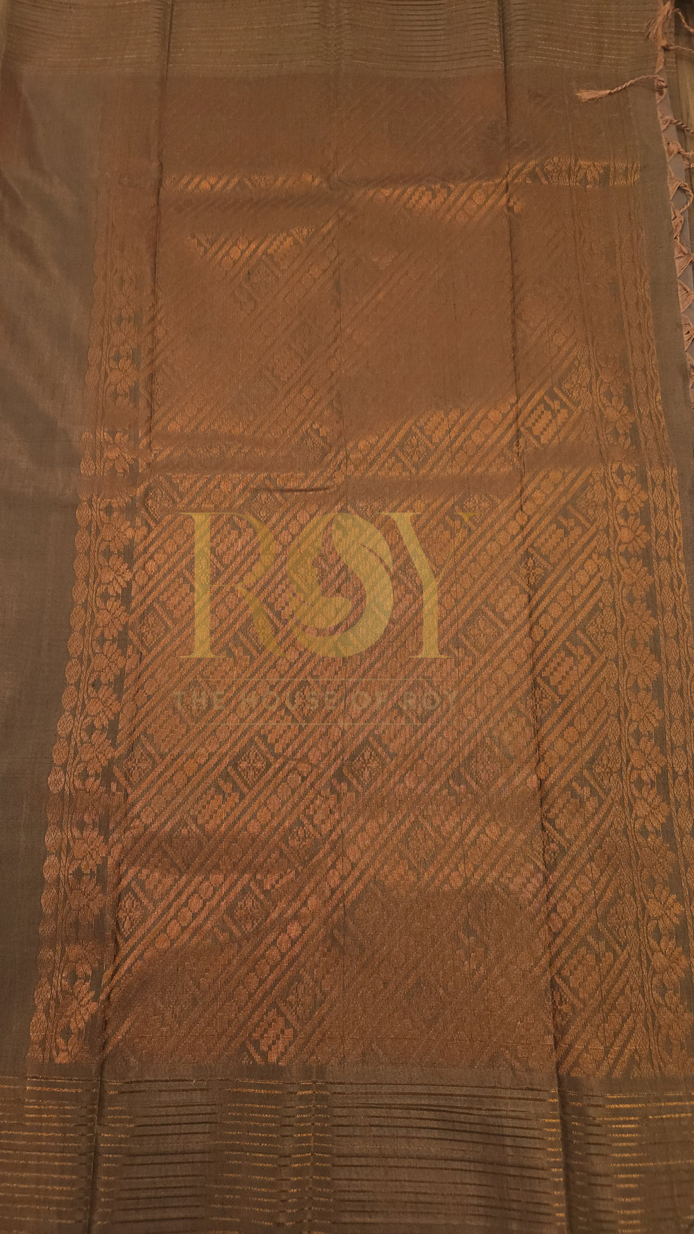 Soft Silk cotton Saree dusty brown