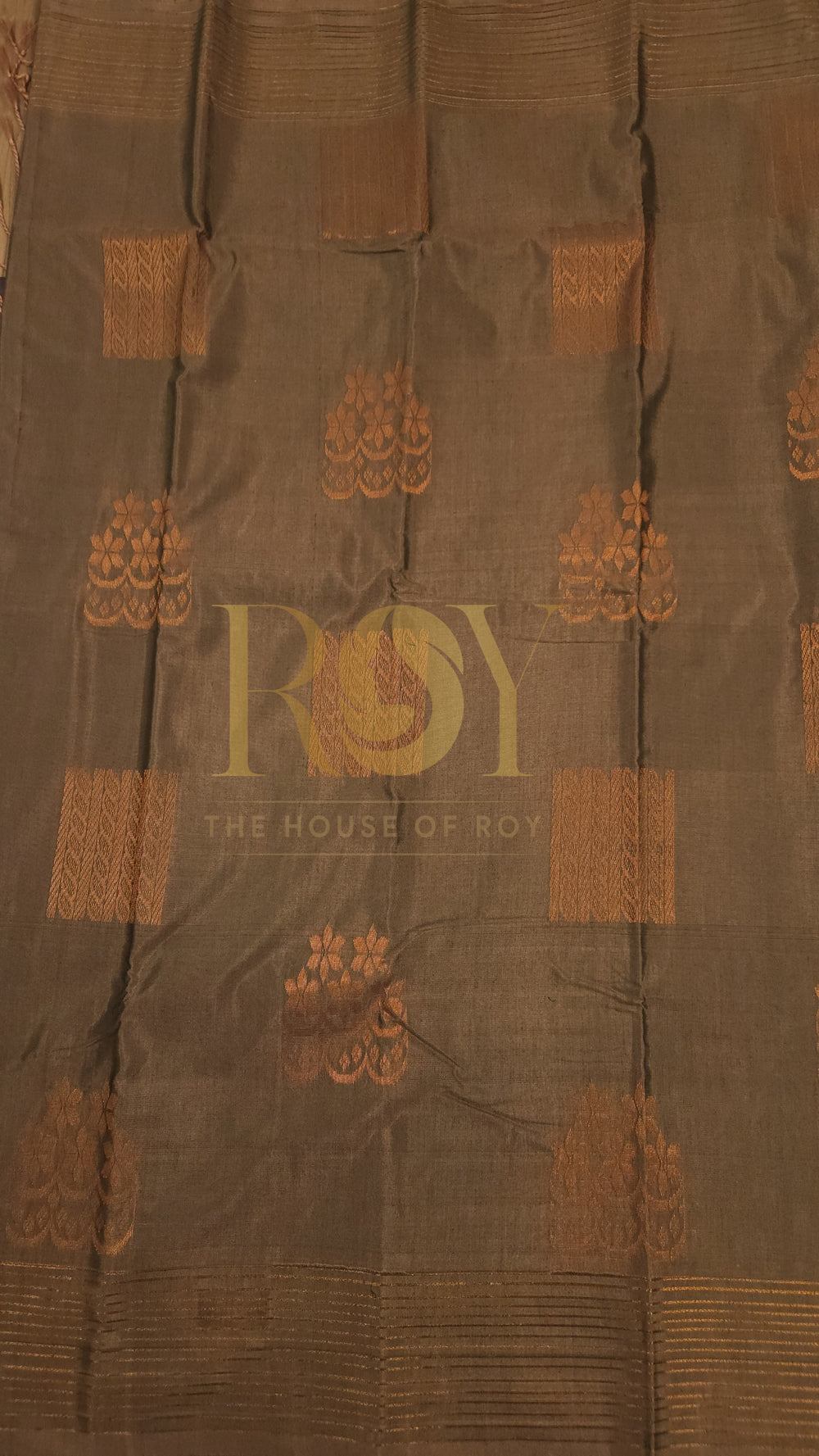 Soft Silk cotton Saree dusty brown