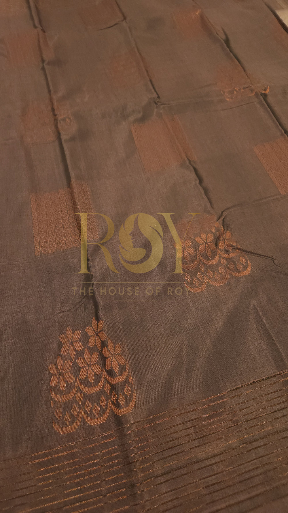 Soft Silk cotton Saree dusty brown