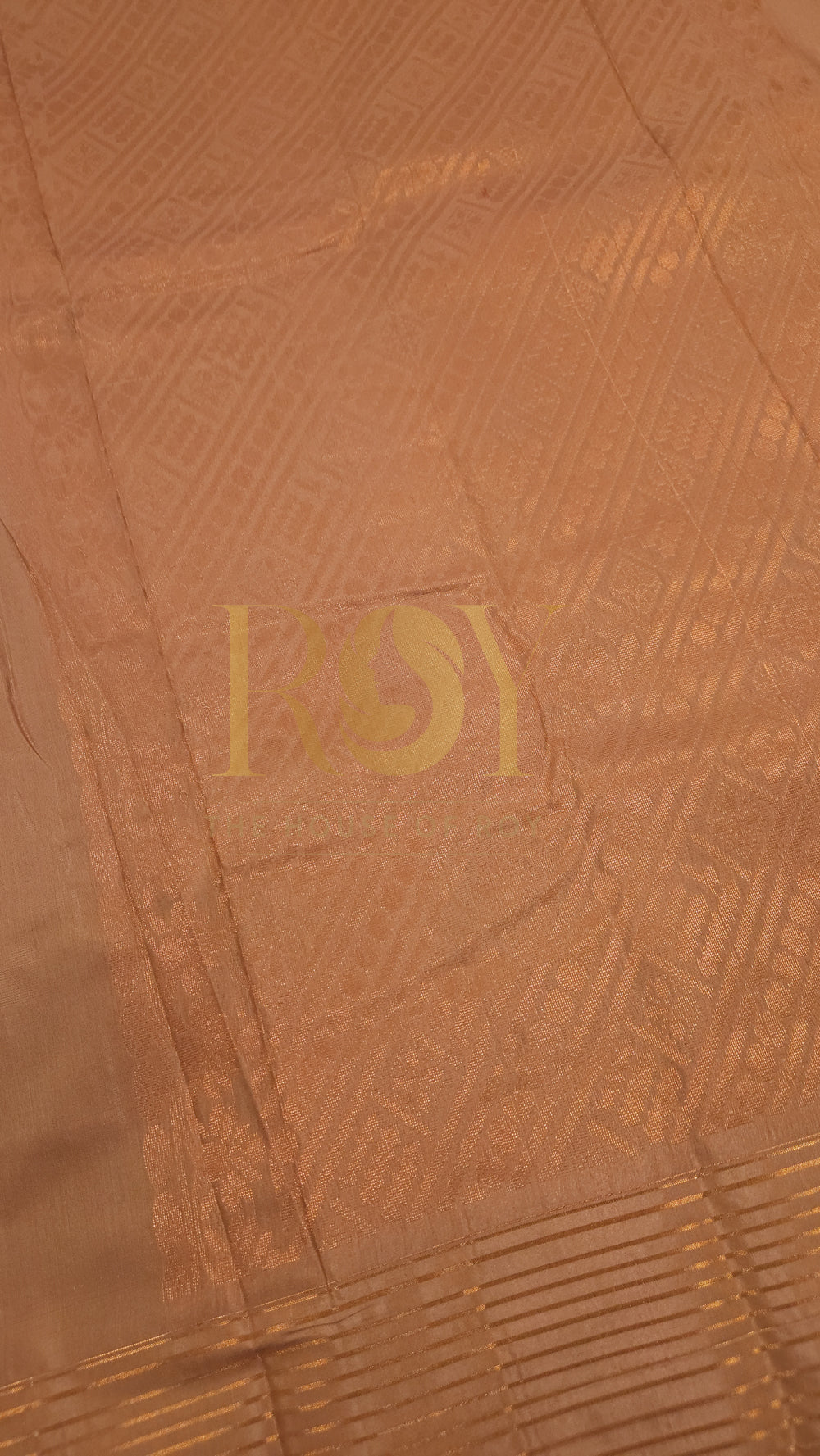 Soft Silk Cotton Saree in Peach