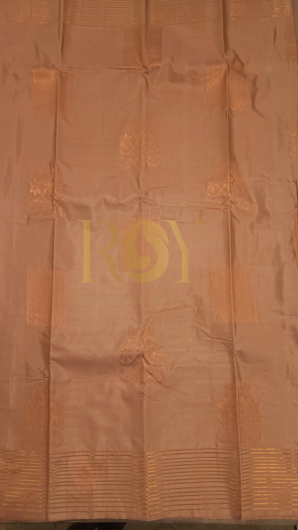 Soft Silk Cotton Saree in Peach
