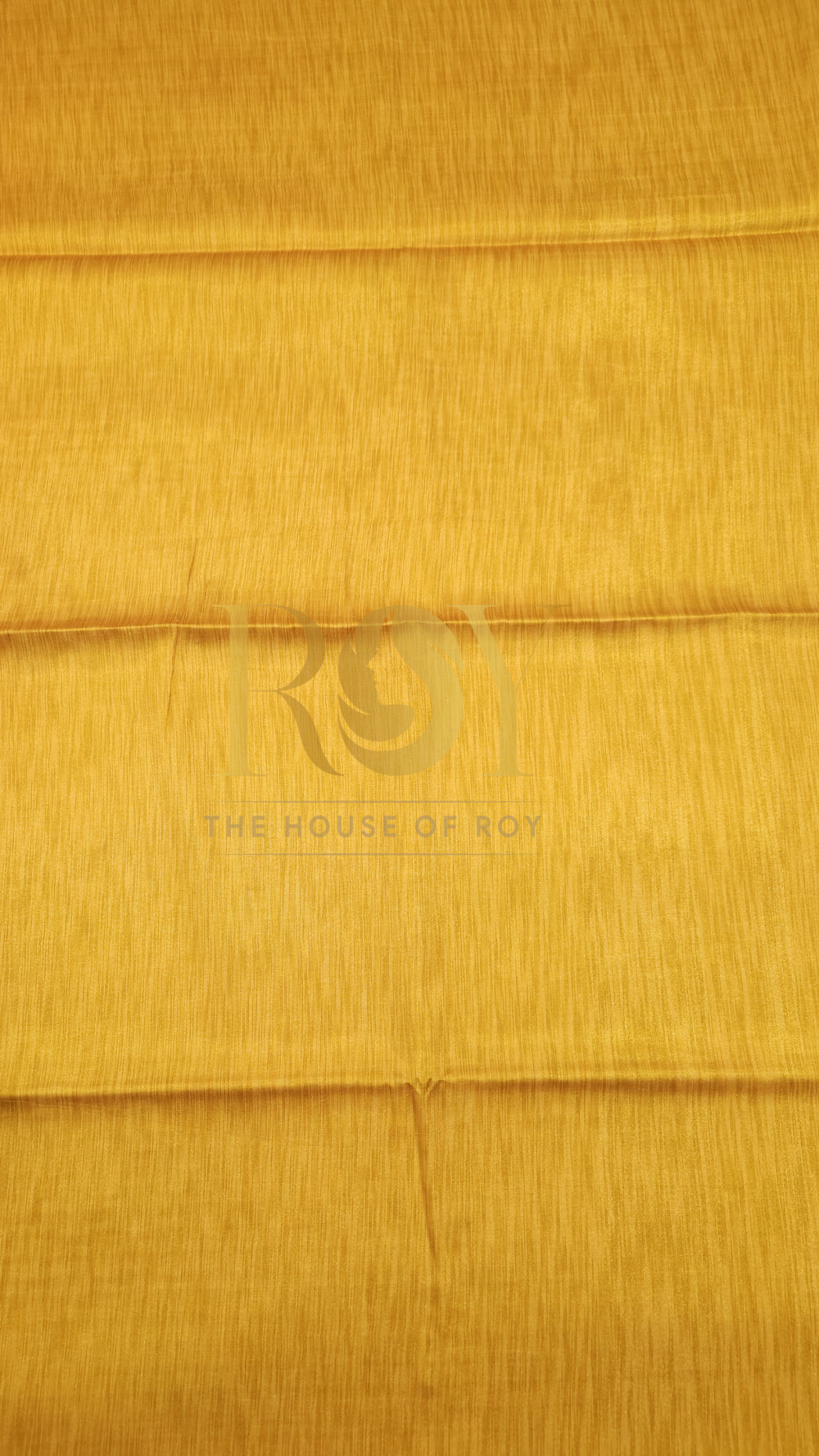 Silk Cotton Mustard Yellow Saree