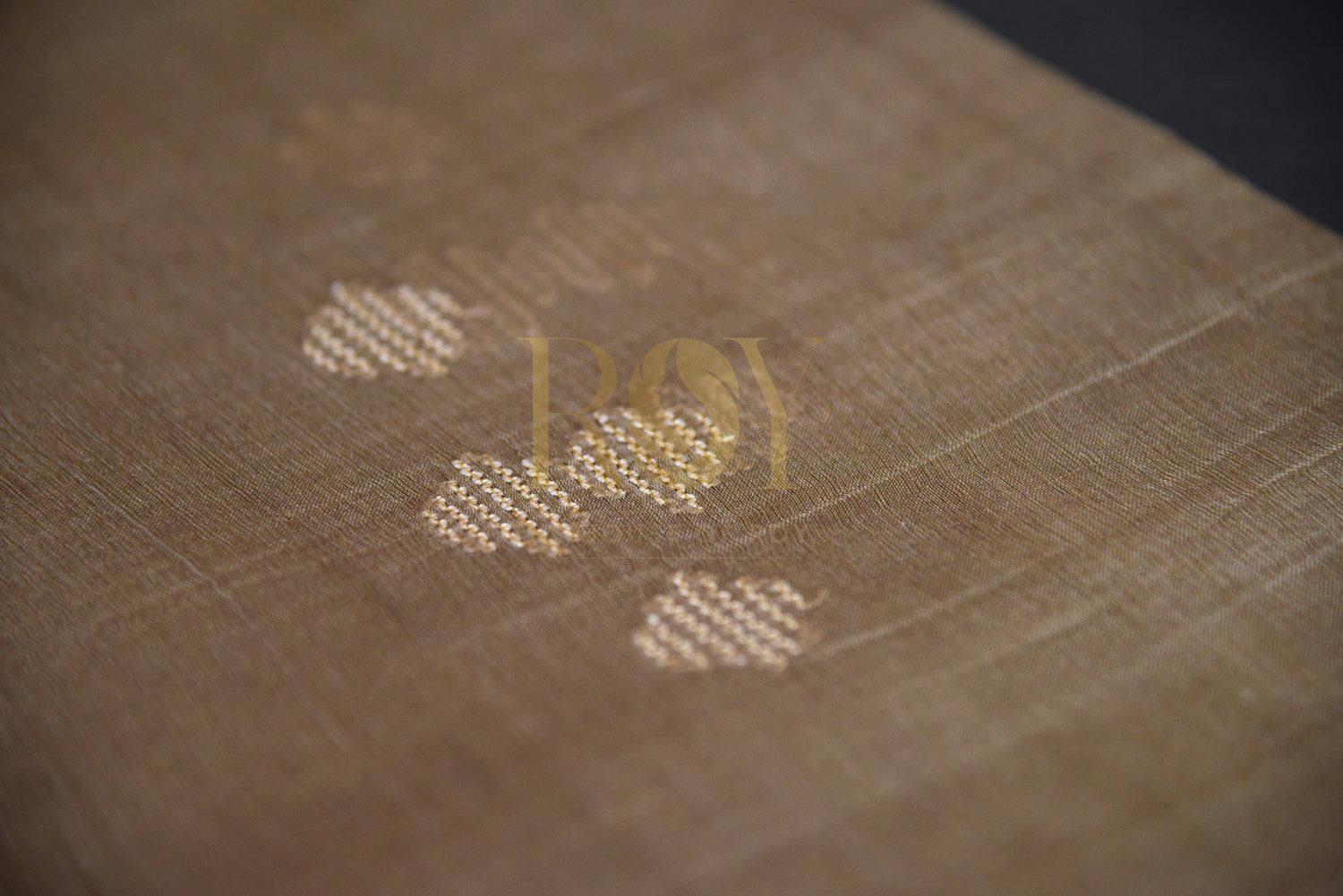 Tussar Silk Beige Saree