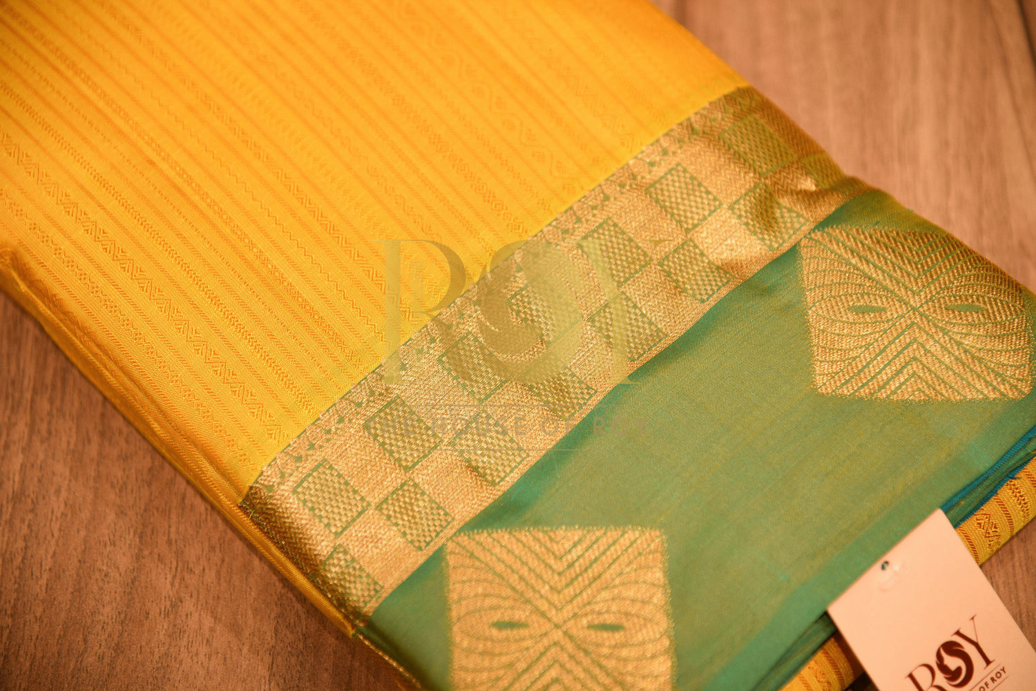 Pure Silk Yellow Saree
