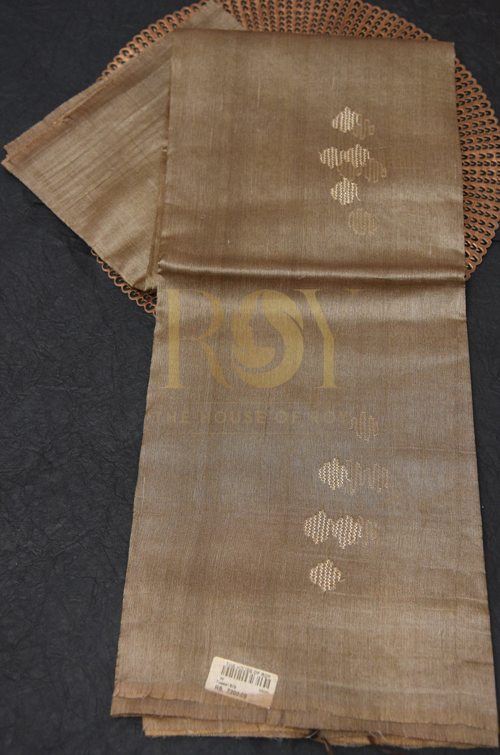 Tussar Silk Beige Saree