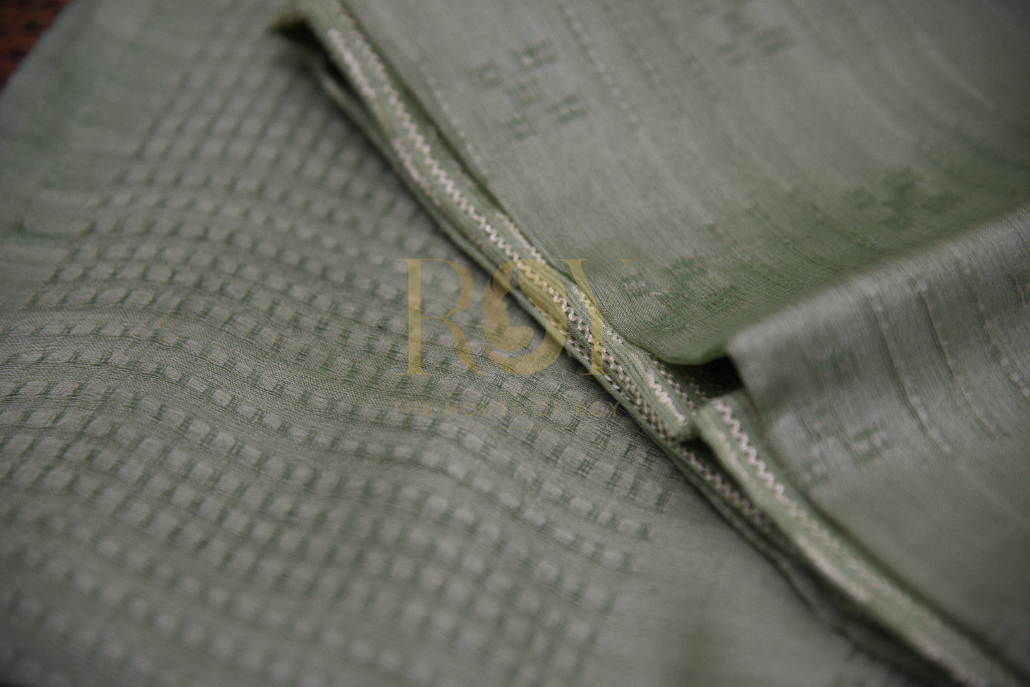 Pure Tussar silk saree  - pastel mint green