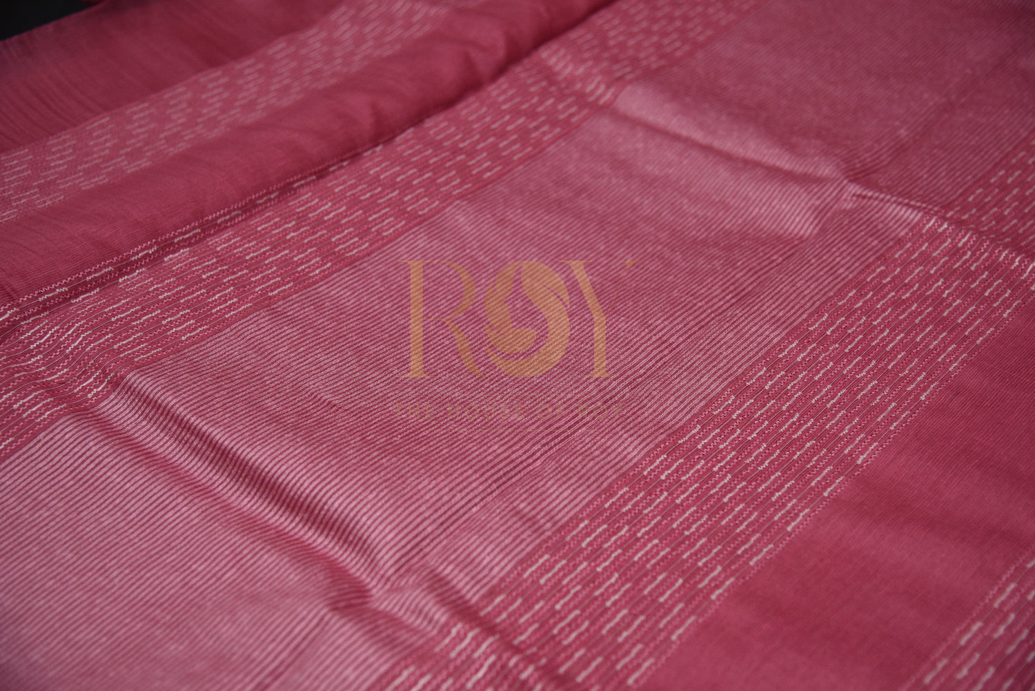 Pure Tussar silk saree  - dusty pink