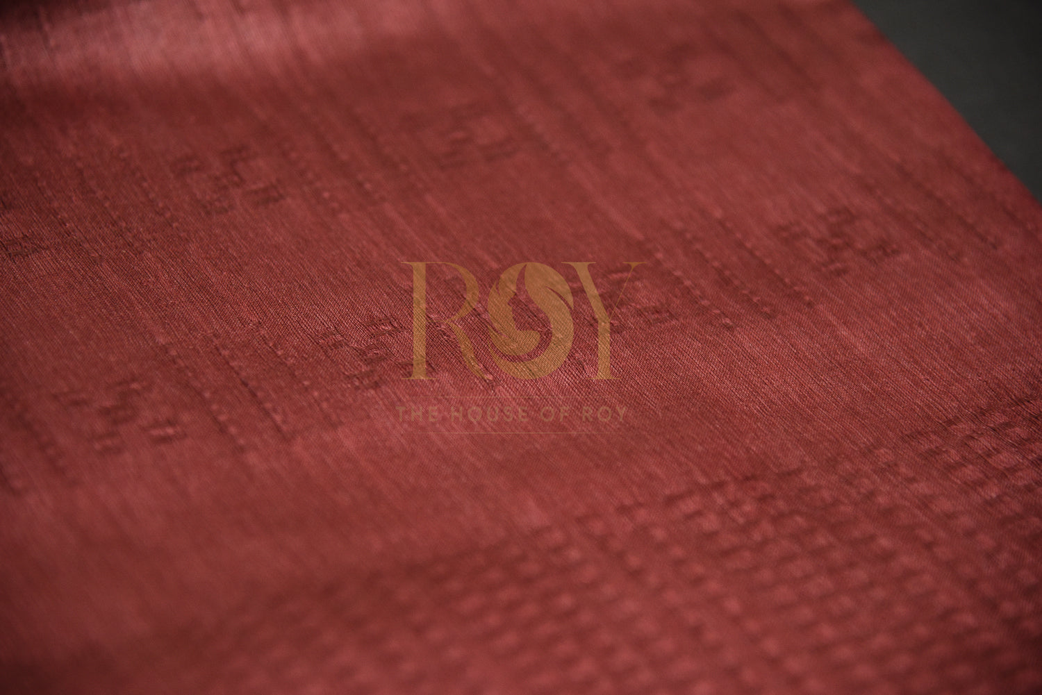 Pure Tussar Silk Saree – Pale Red