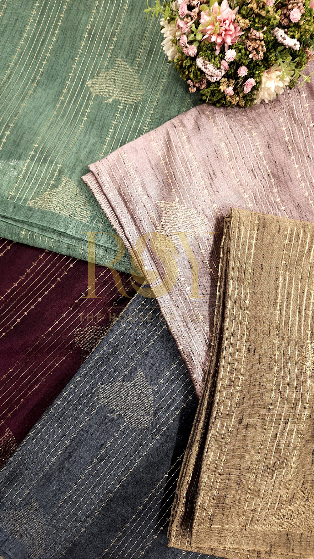 Slub Silk Sandal Saree