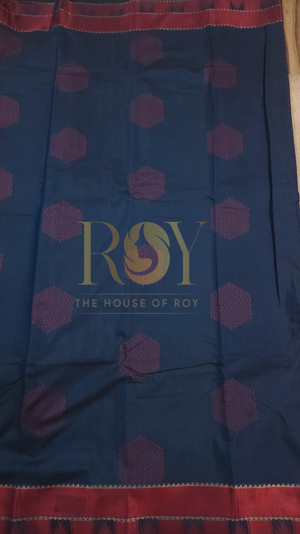 Prussian Blue Soft Silk Cotton Saree
