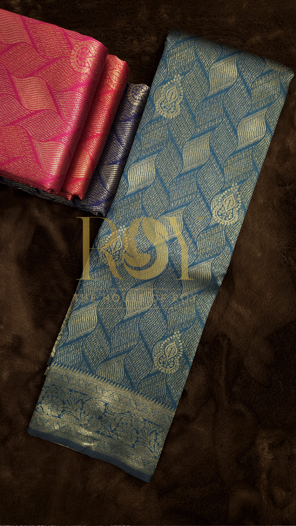 Teal blue Art Silk Saree