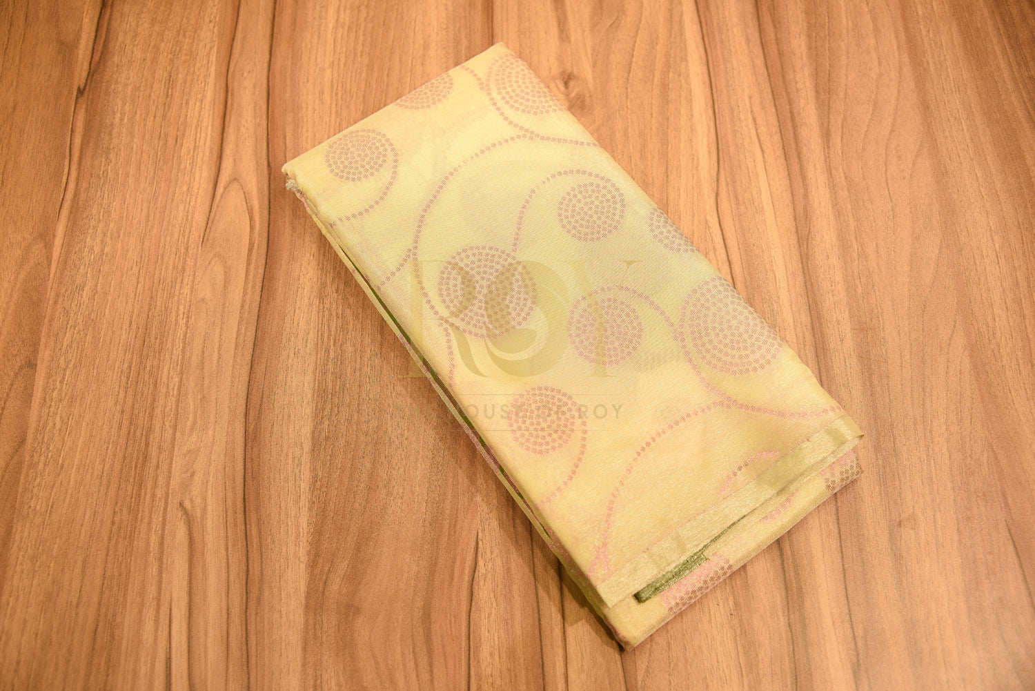 Pink Tissue Silk Cotton Saree with Jari
