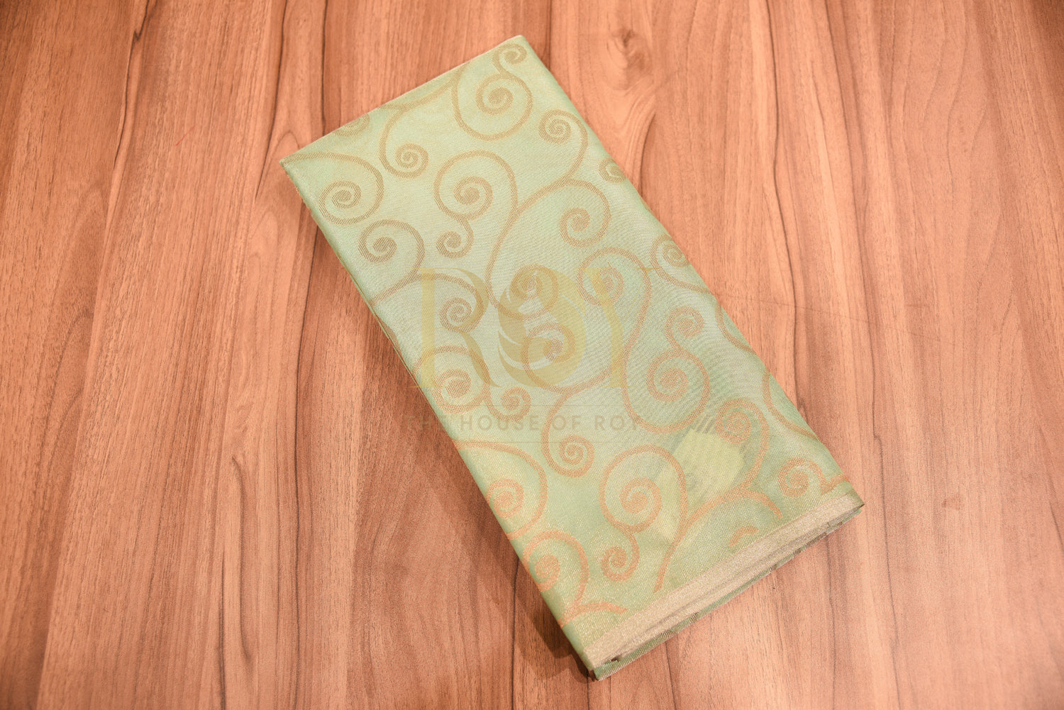 Pastel Green Tissue Silk Cotton Saree