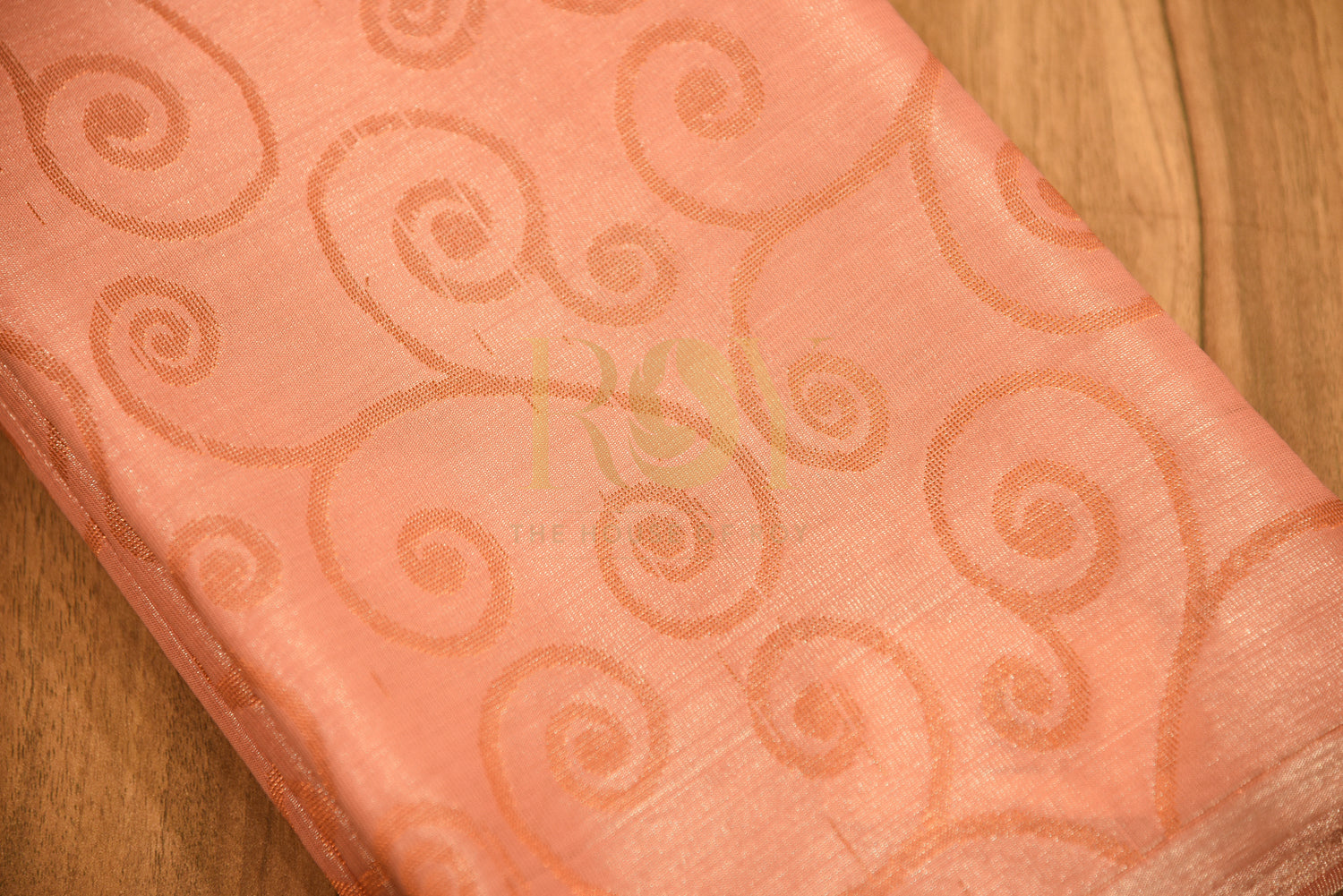 Blue Pale Pink Tissue Silk Cotton Saree