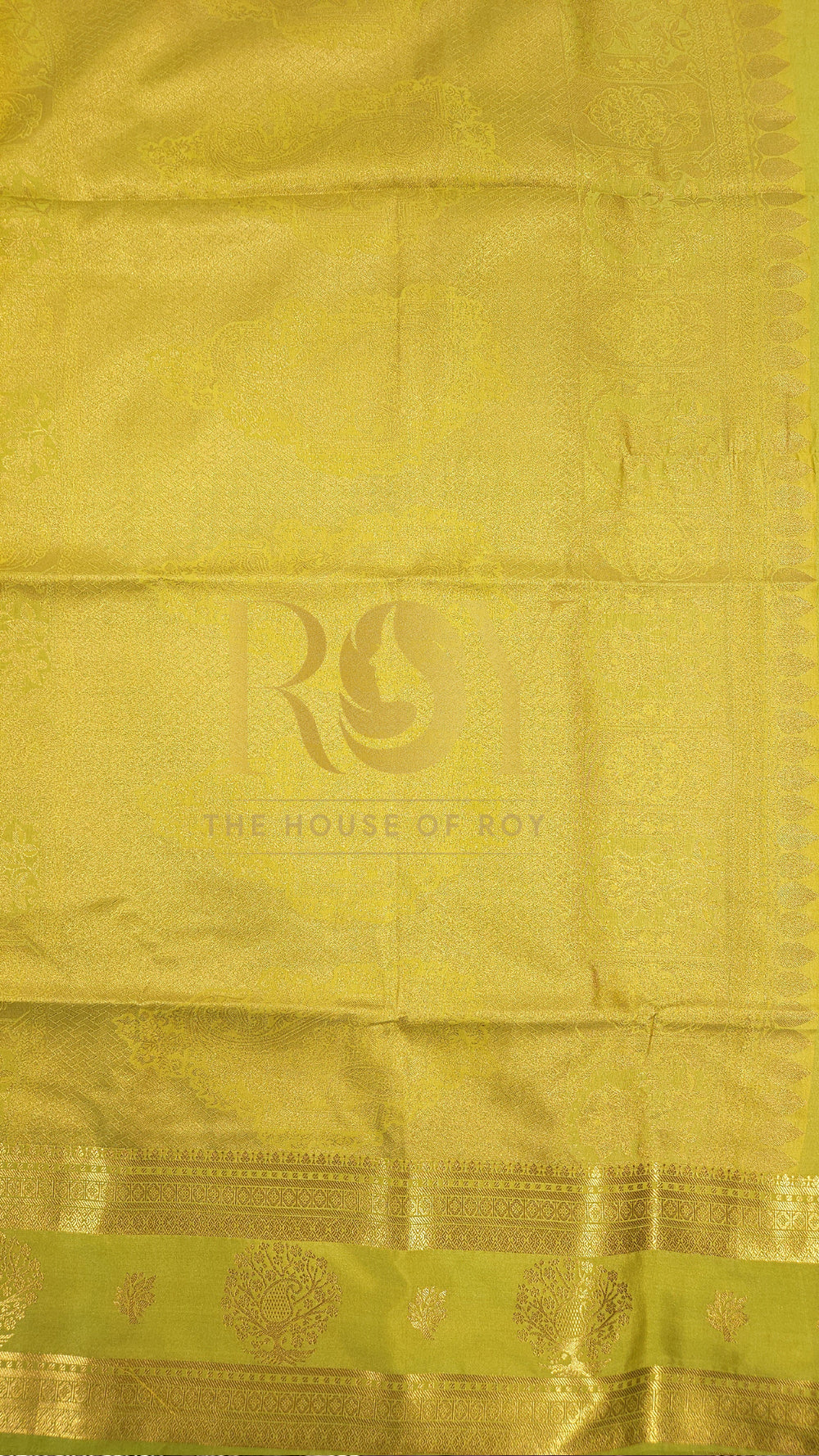 Lemon Yellow Retta Petta Soft Silk Saree