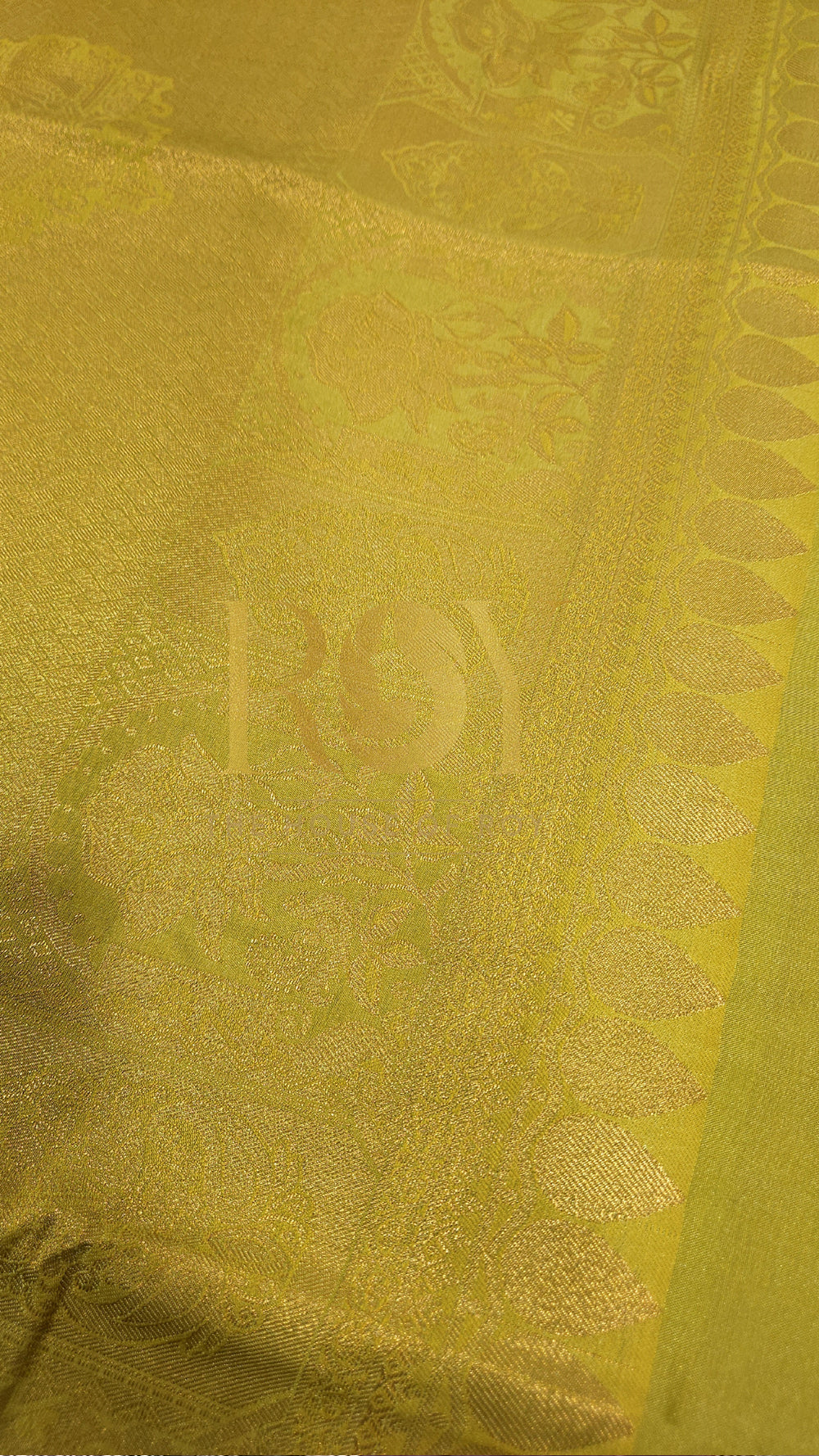 Lemon Yellow Retta Petta Soft Silk Saree