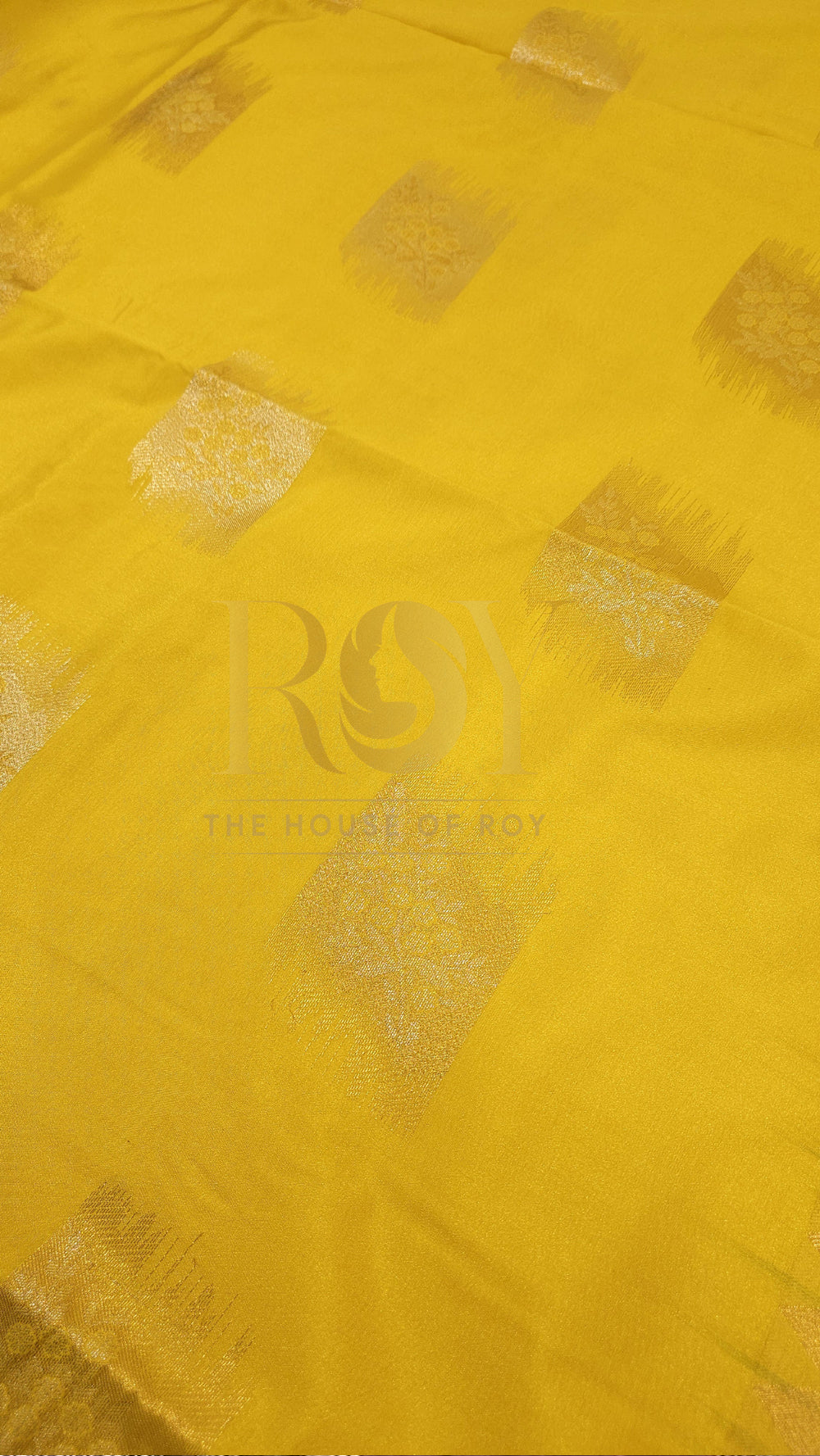 Lemon Yellow Retta Petta Soft Silk Saree