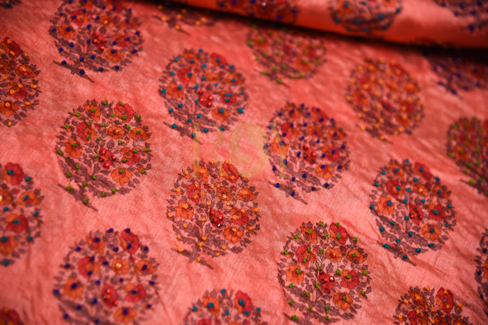 Art Silk Digital Print Saree