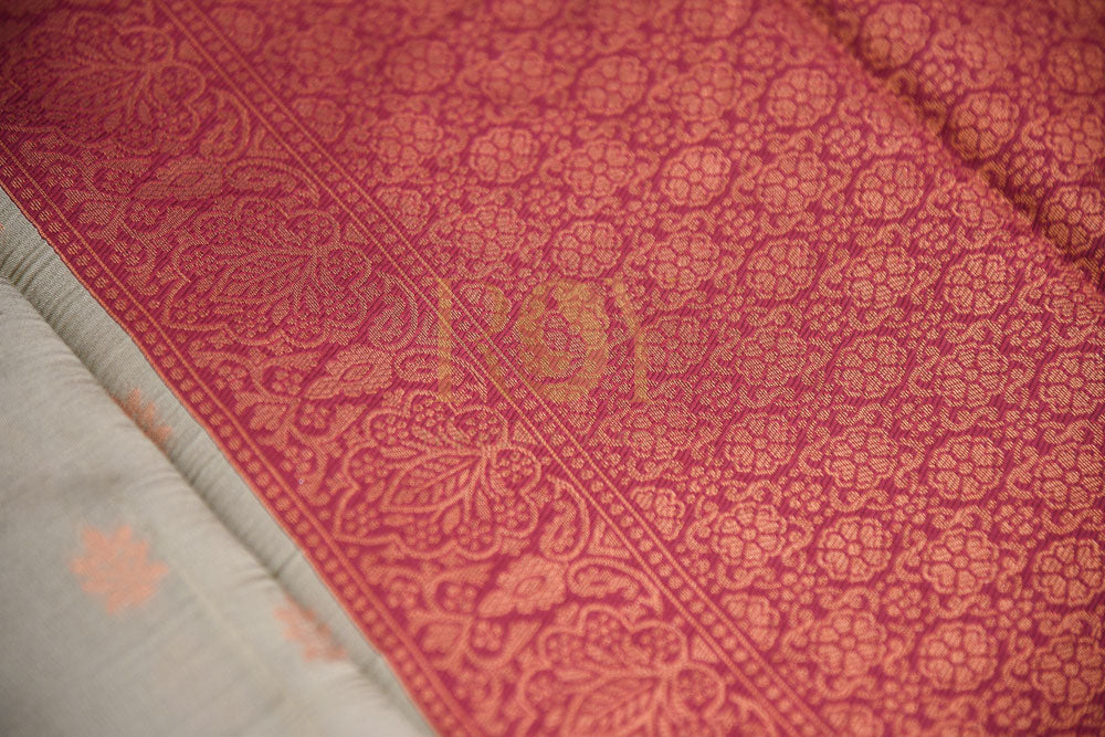 Katan Champagne silk saree