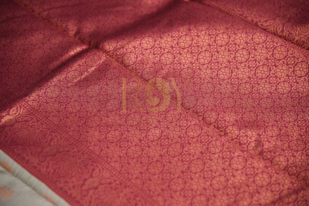 Katan Champagne silk saree